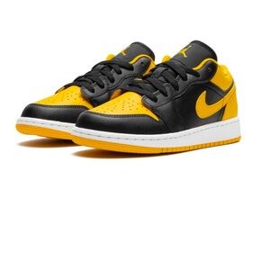 Kids Black and Yellow Sneakers